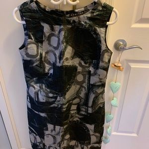 Comrags abstract print shift dress